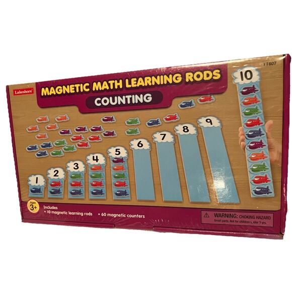 Lakeshore Learning Magnetic Math Learning Rods-Counting. Age 3+ New! - Picture 1 of 2